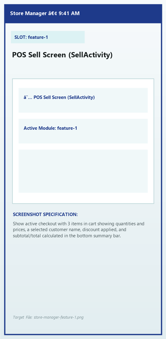POS Sell Screen (SellActivity)
