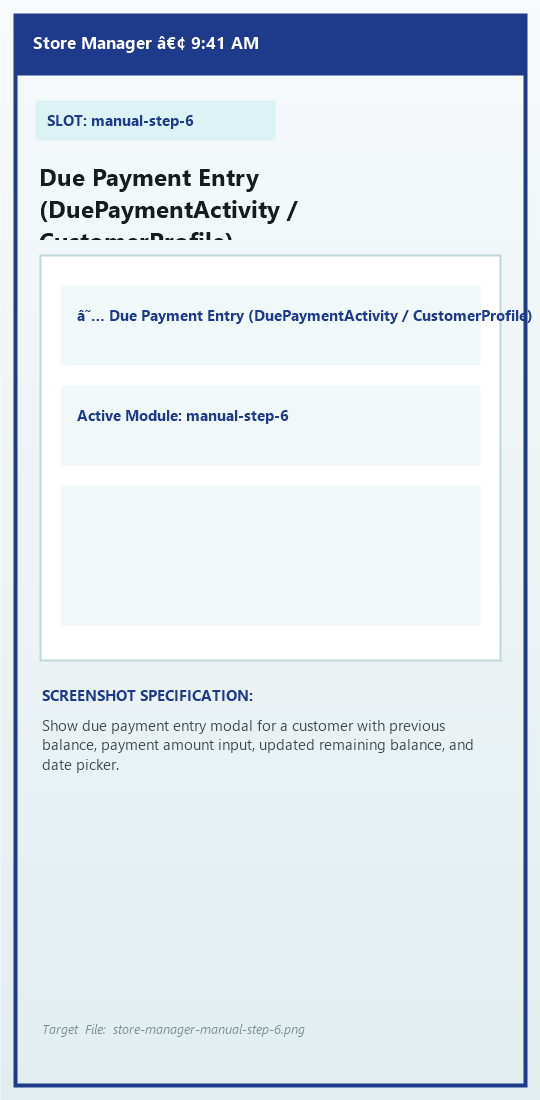 Due & Credit Management